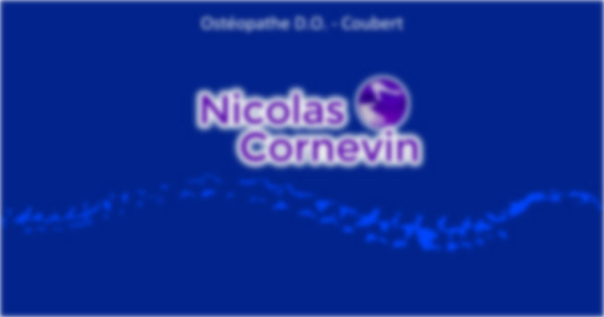 Nicolas Cornevin Ostéopathe Coubert 77170 - By SpeedCom' Création et référencement de site Internet